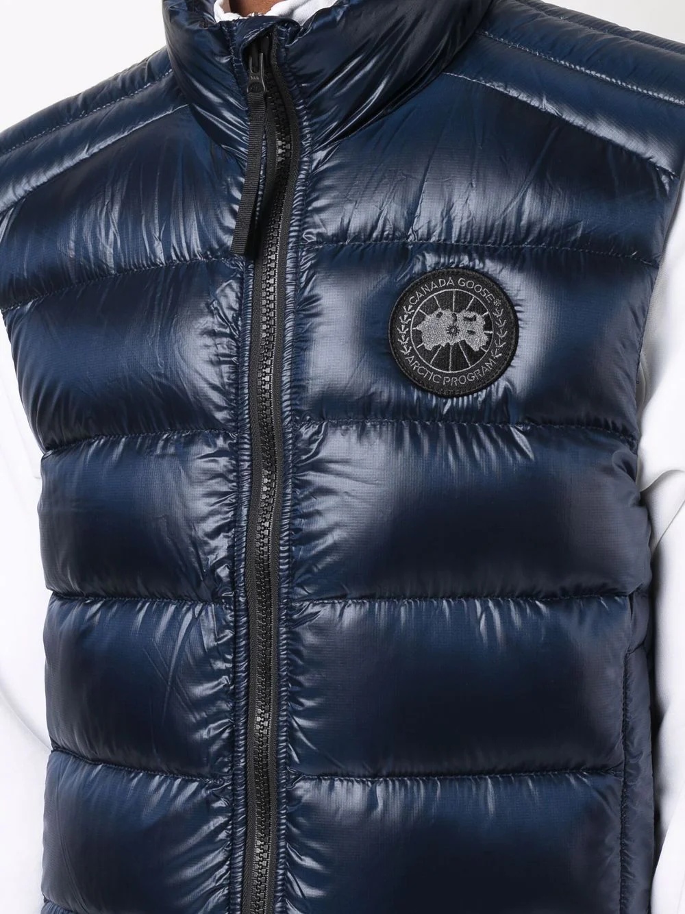 padded feather down gilet - 5