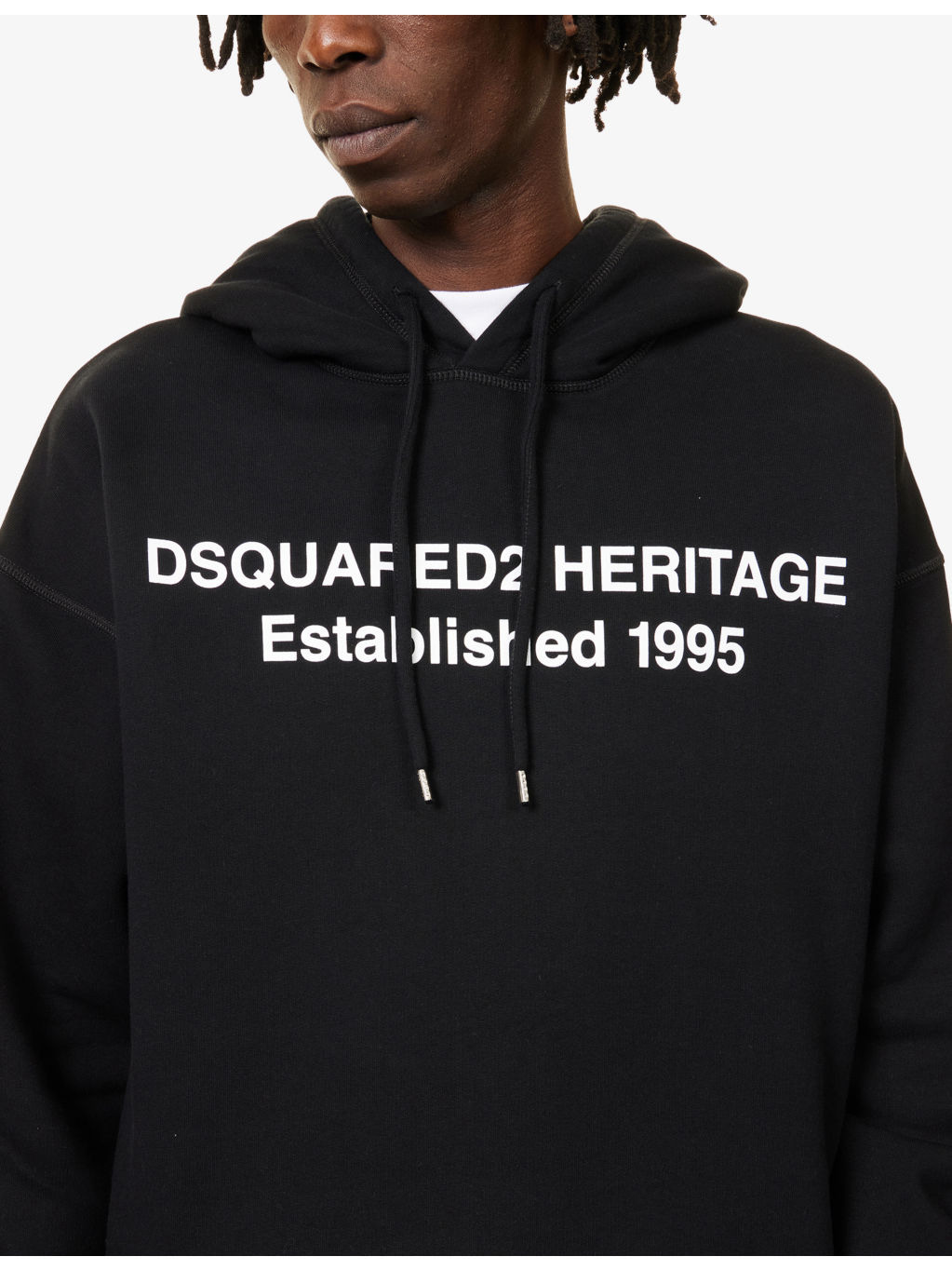 Heritage Text Print Relaxed-Fit Cotton-Jersey Hoody - 4