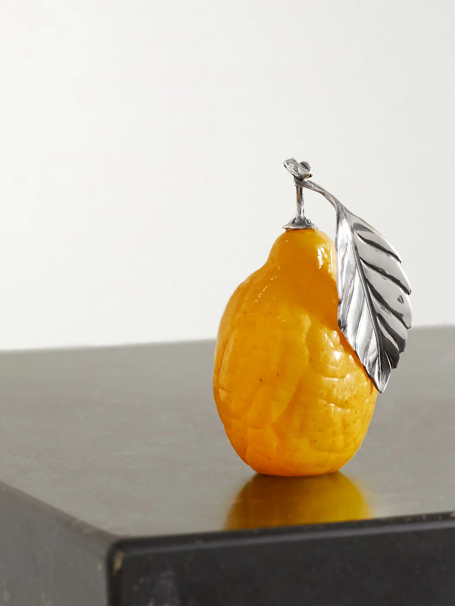 Lemon sterling silver and glass table marker Silver - 1