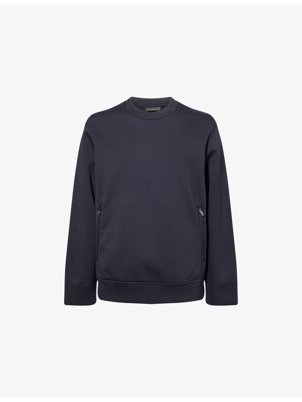 Logo-Patch Zipped-Pockets Jersey Sweatshirt - 1