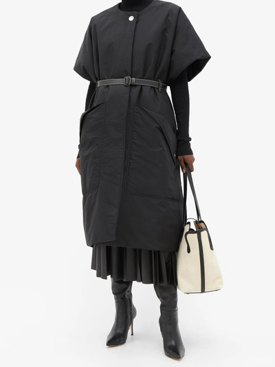 Burberry Waxham padded cotton-blend poncho outlook