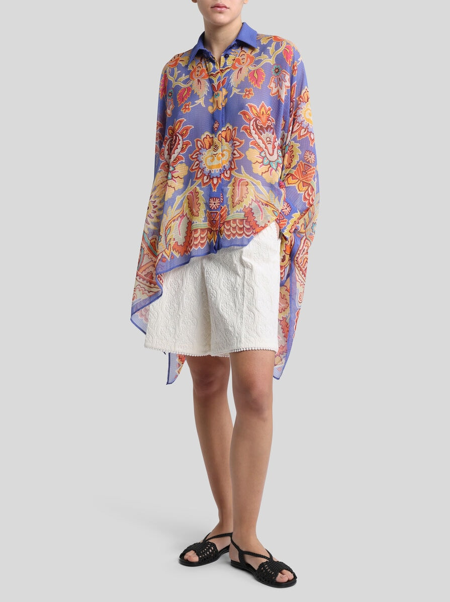 PONCHO SHIRT WITH PRINT - 3