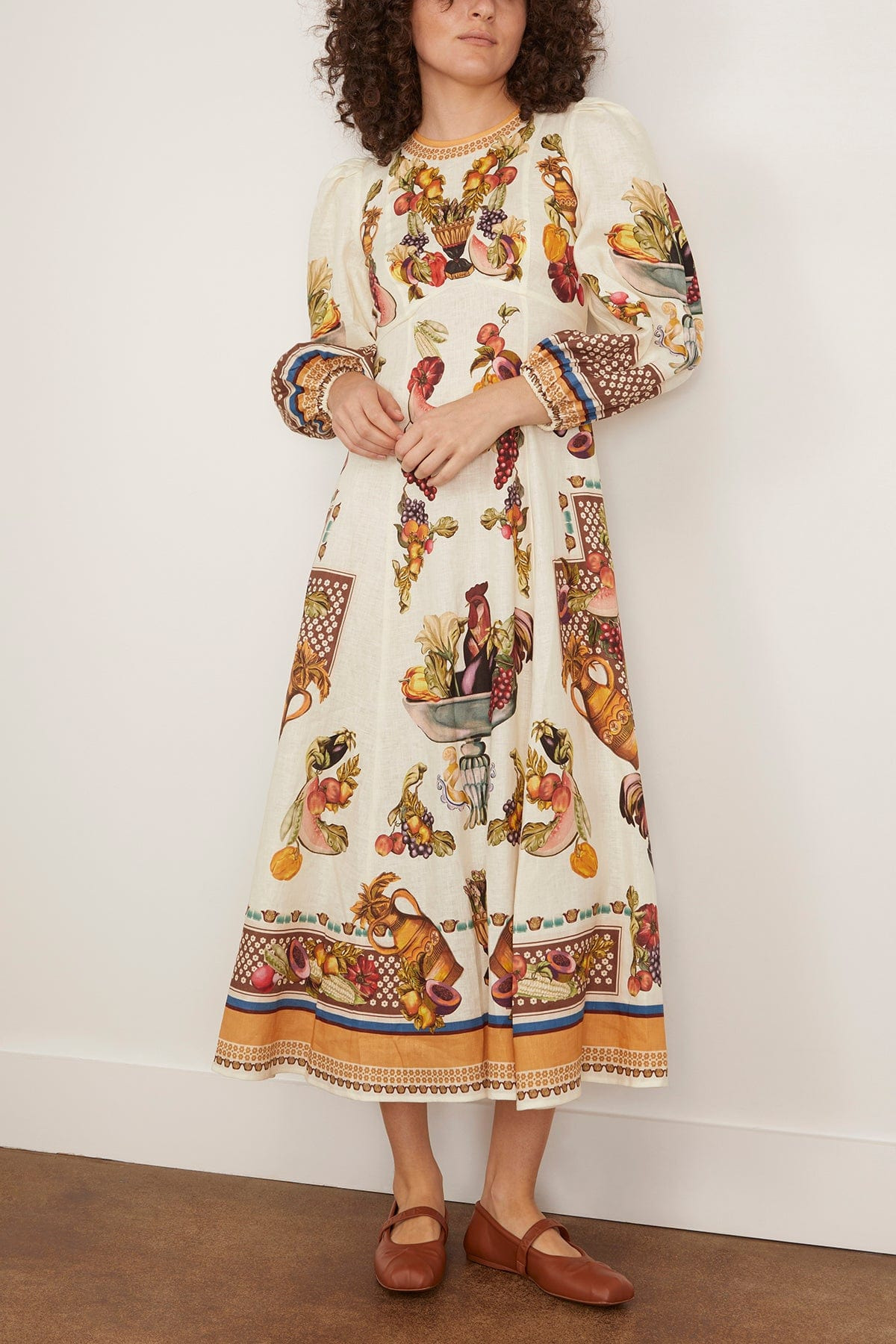 Mercado Midi Dress in Multi - 3