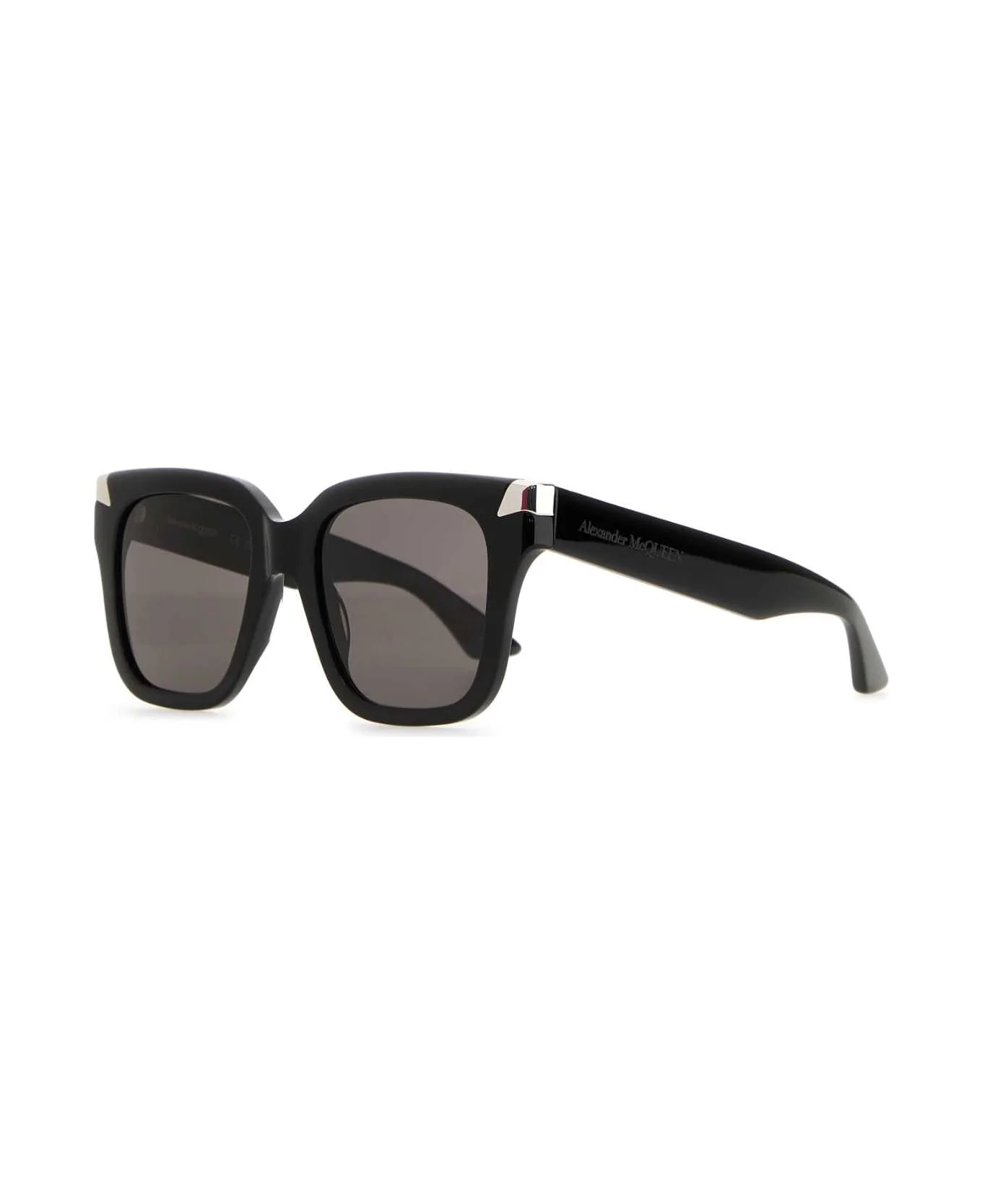 Black Acetate Punk Rivet Sunglasses - 1