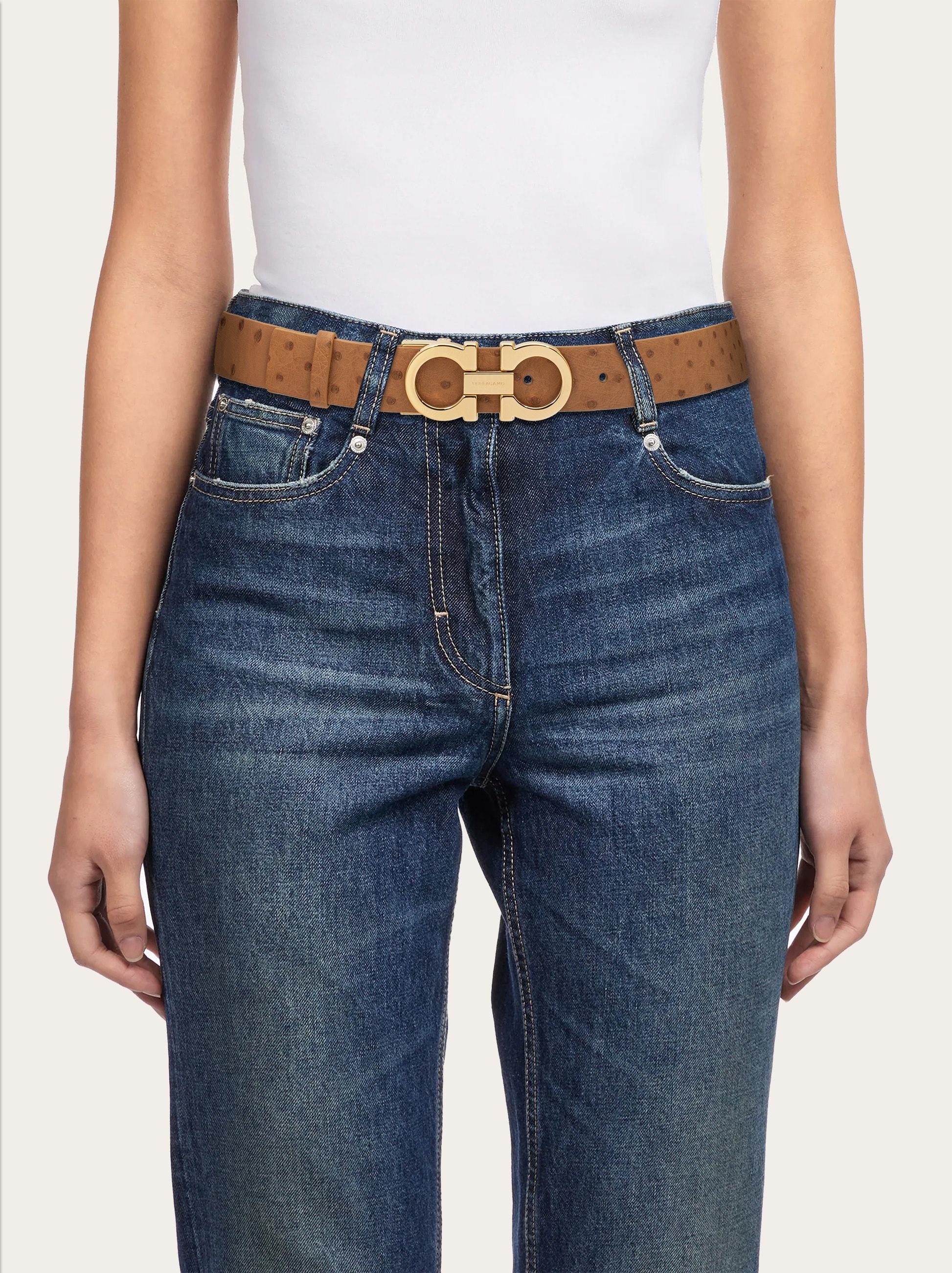 Adjustable Gancini belt - 4