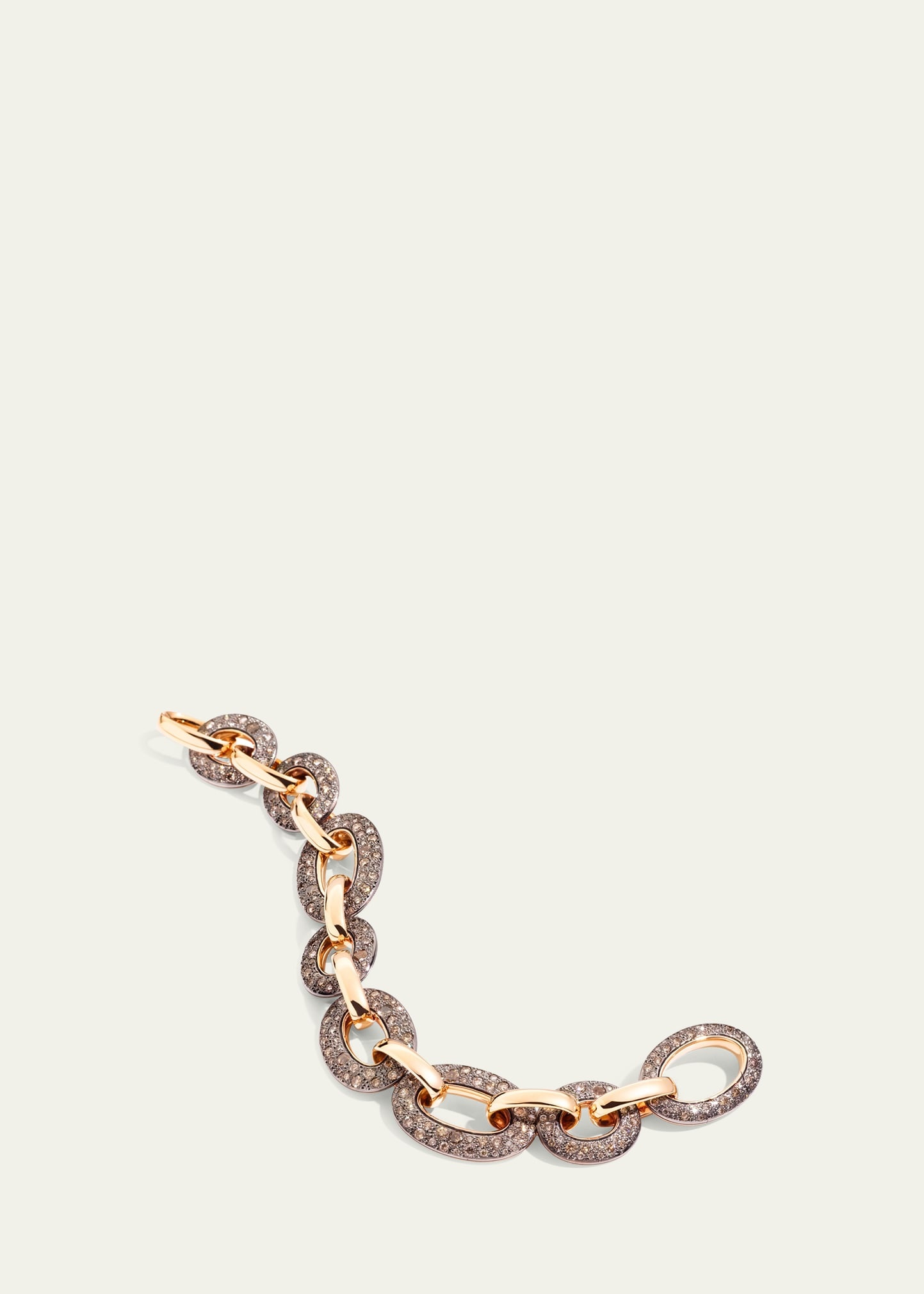 18K Catene Brown Diamond Link Bracelet - 4