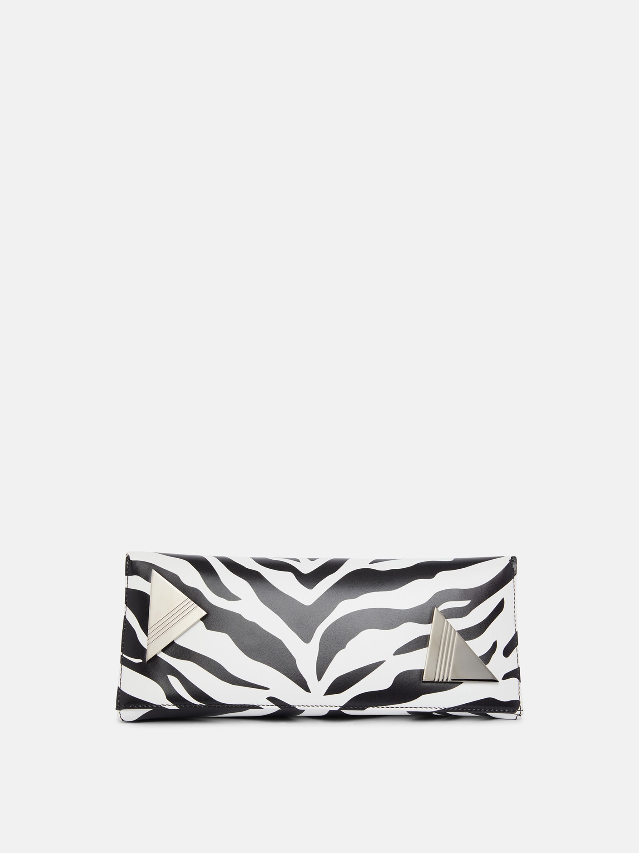 ''8.30PM'' BLACK AND WHITE OVERSIZED CLUTCH - 5