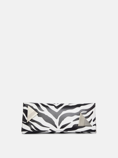 THE ATTICO ''8.30PM'' BLACK AND WHITE OVERSIZED CLUTCH outlook