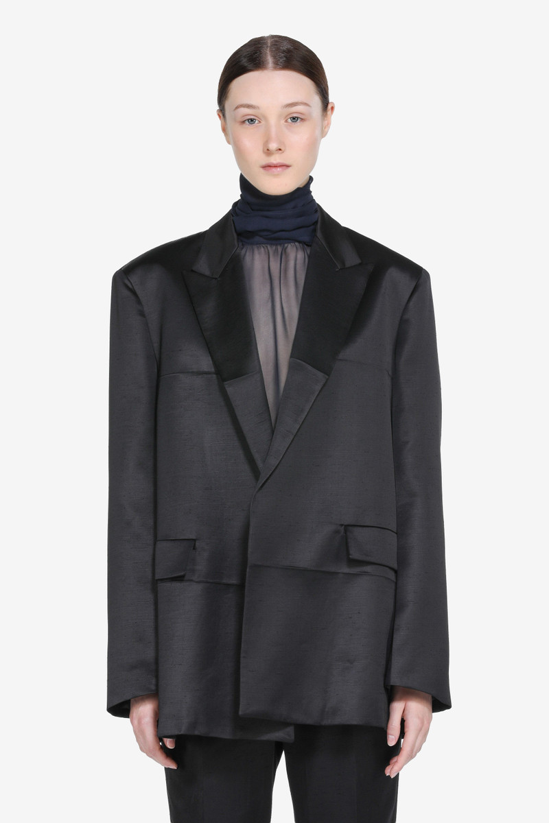 SINGLE-BREASTED SHANTUNG JACKET 4
