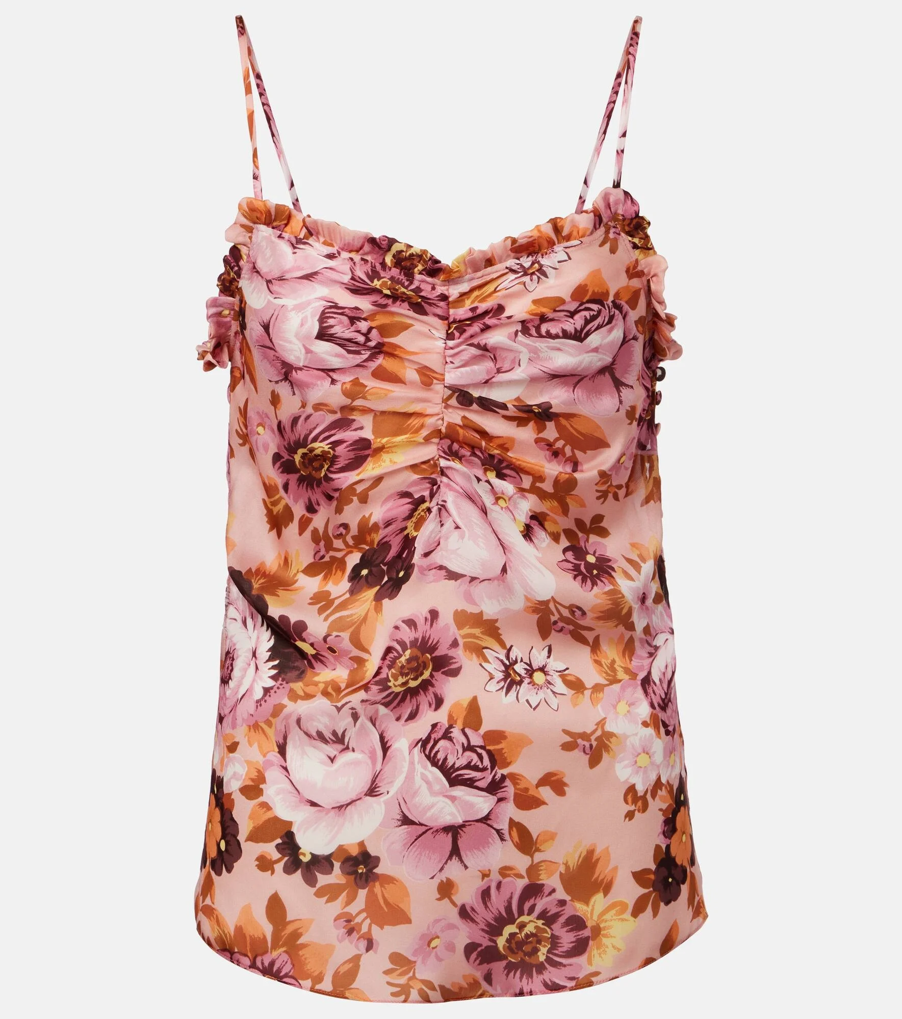 Floral silk top - 1