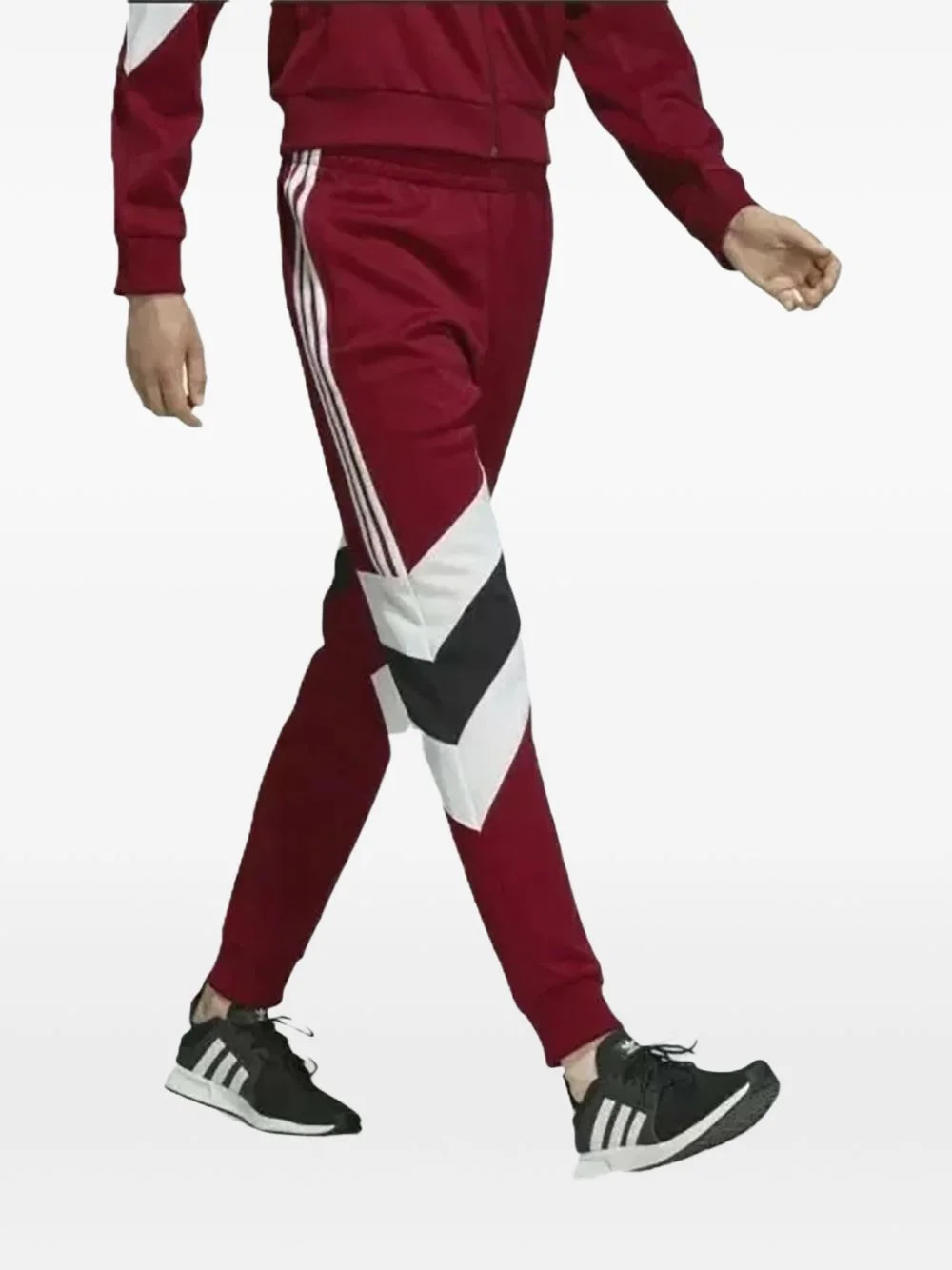 side-stripe track pants - 1