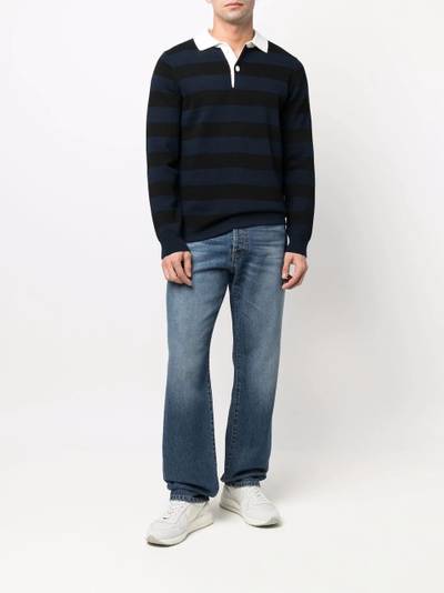 Aspesi horizontal-stripe polo jumper outlook