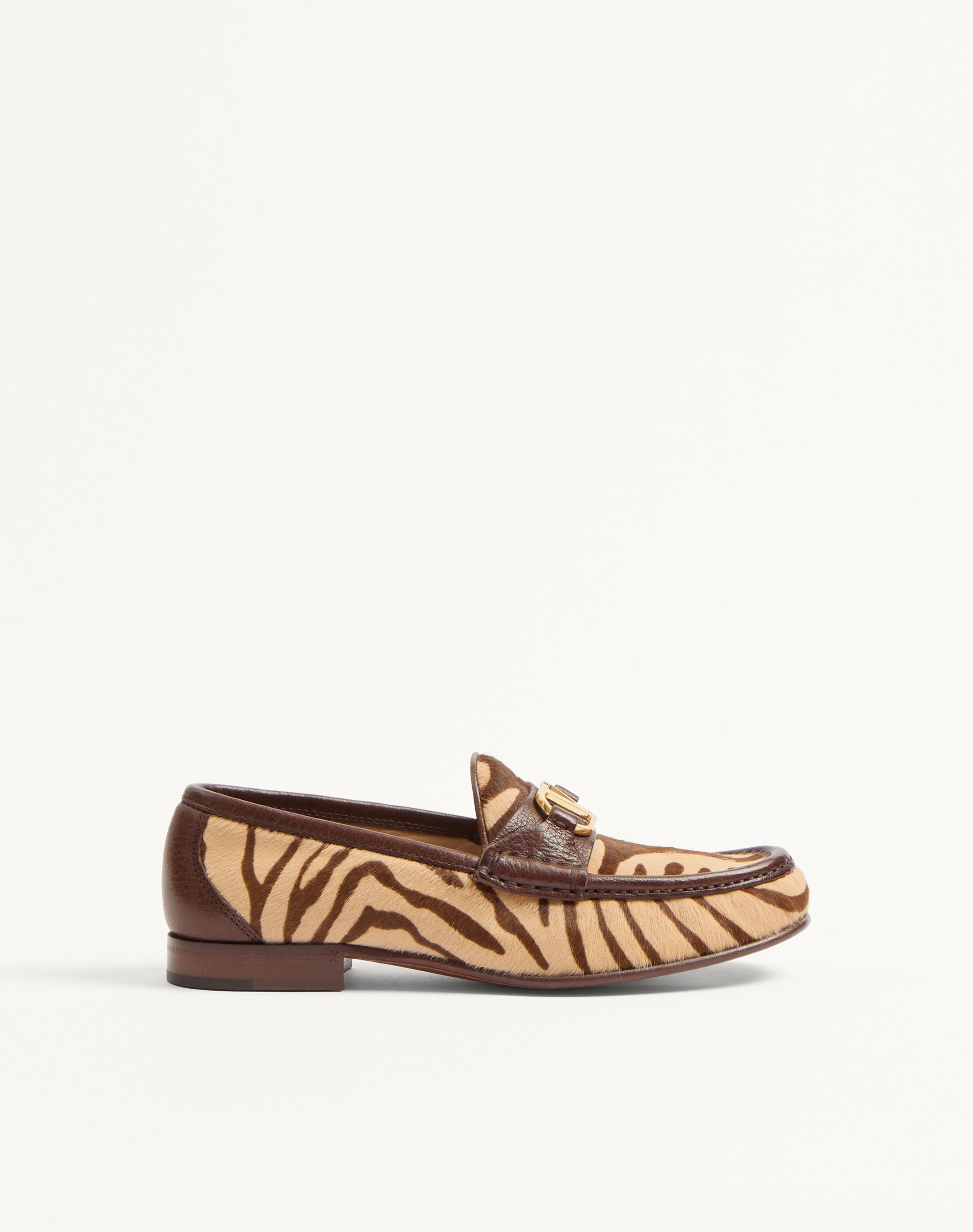 VLOGO SIGNATURE PONY-EFFECT CALFSKIN LOAFER 20MM - 1