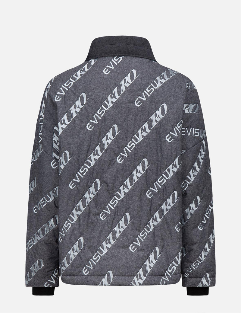 Allover Logo Embroidered Padded Jacket 8