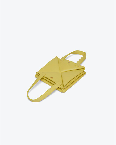 Nanushka THE ORIGAMI MINI - Origami mini tote - Yellow outlook