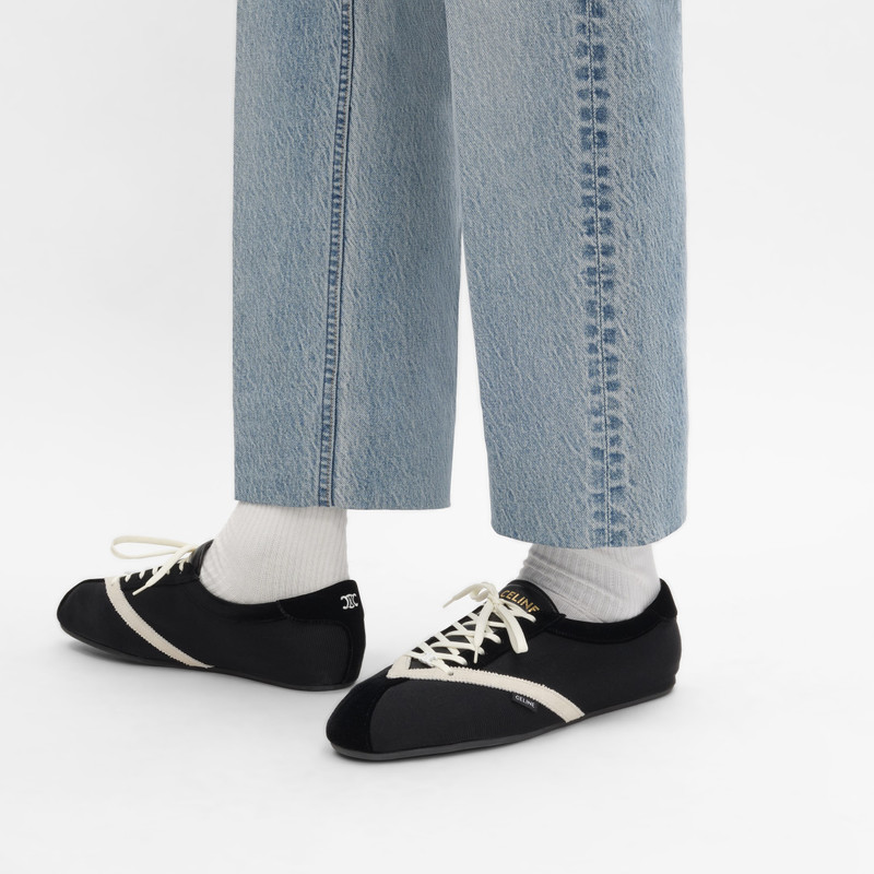 CELINE THE FLAT SNEAKER IN GROS GRAIN, VELVET, SUEDE CALFSKIN AND LAMBSKIN outlook