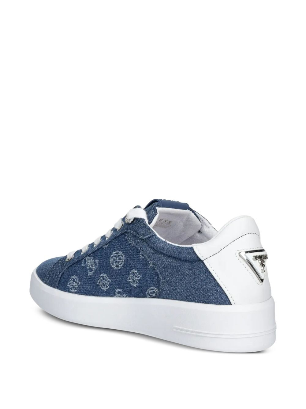 denim low-top sneakers - 3