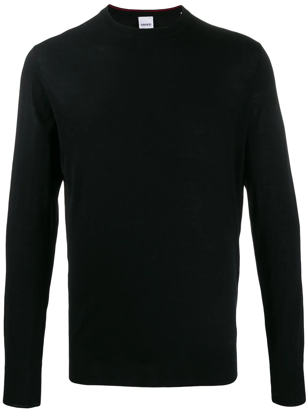 knitted crew-neck jumper - 1