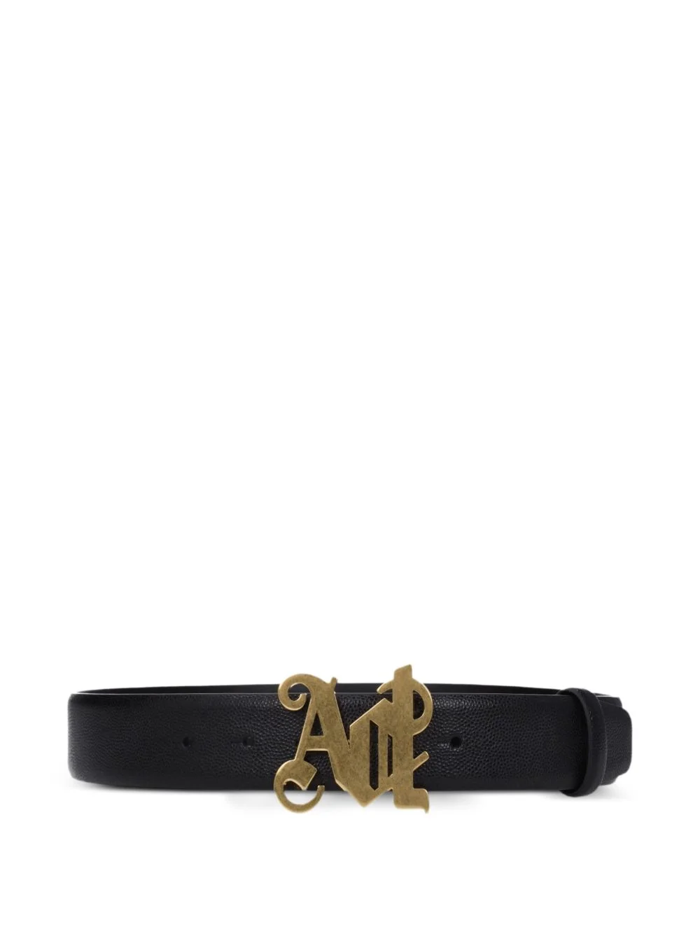 logo leather belt - 1