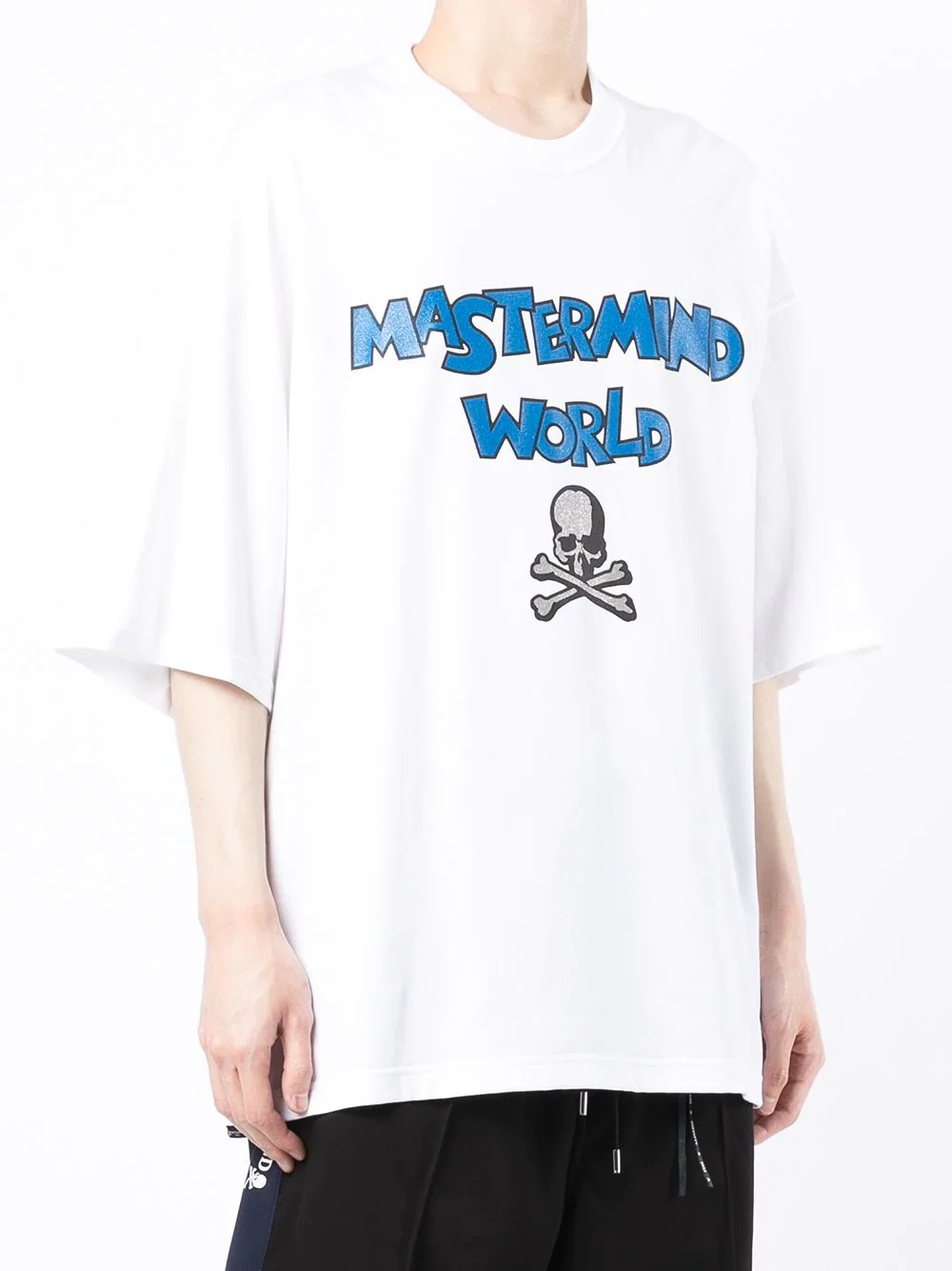 logo-slogan print T-shirt - 3