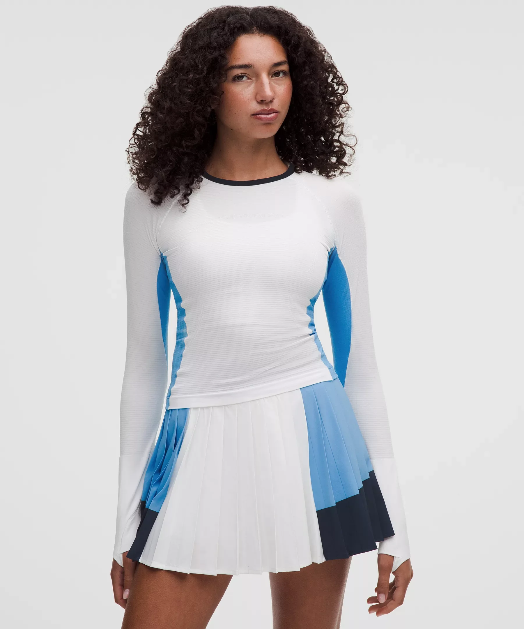 Swiftly Tech Long-Sleeve 2.0 Waist Length *Colour Block - 1