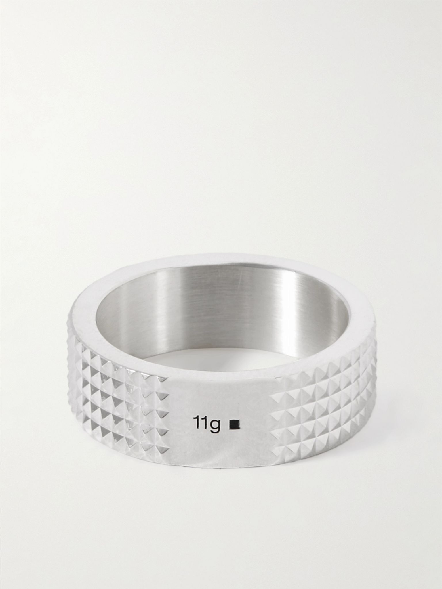 Le 11g Pyramid Sterling Silver Ring Silver - 3