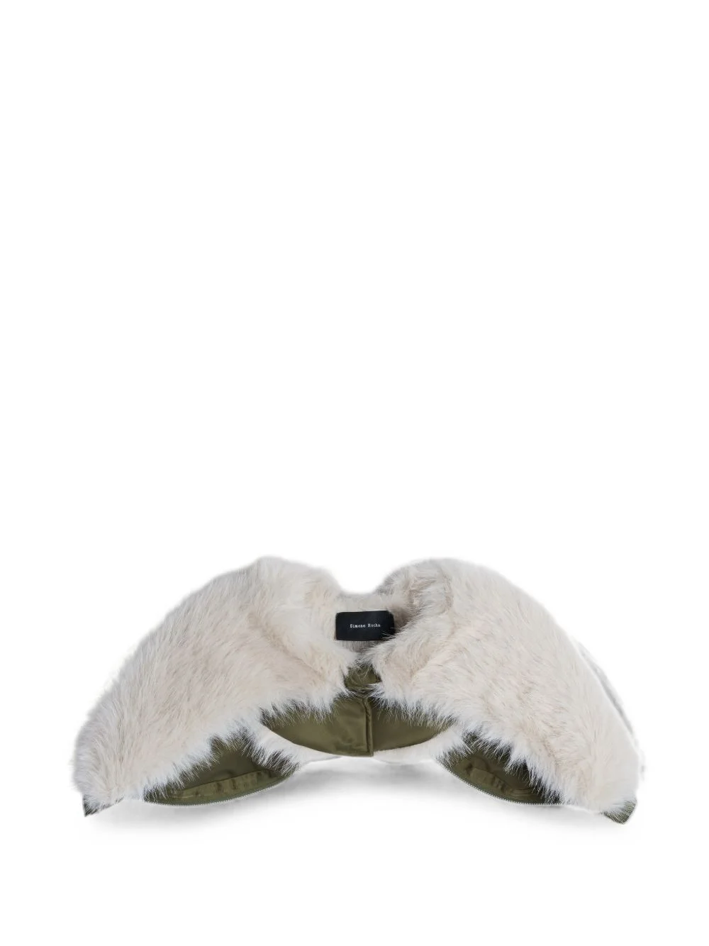faux-fur zip-up hood - 1