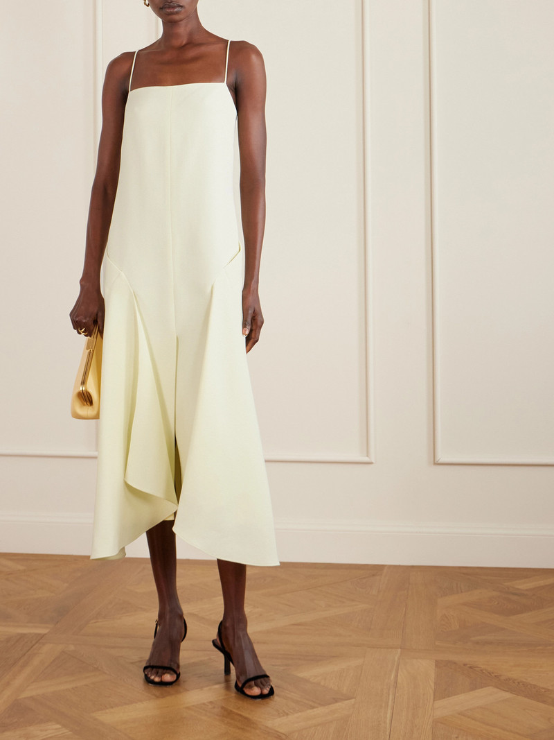 BRANDON MAXWELL The Darby Crepe Midi Dress outlook
