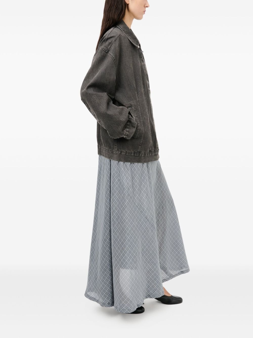Draft panelled denim jacket - 3