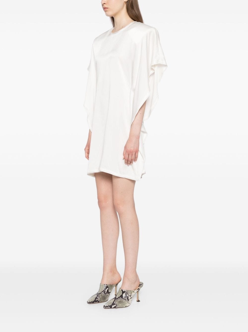 drape sleeve mini dress - 3