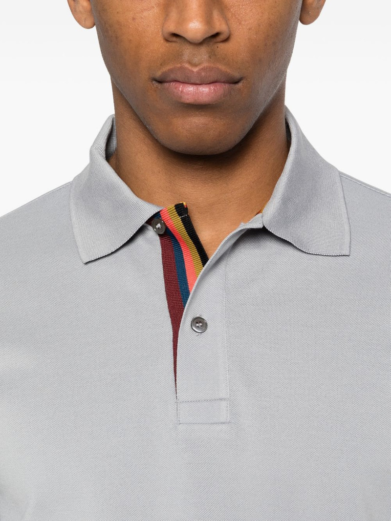 Artist Stripe striped placket polo shirt 5