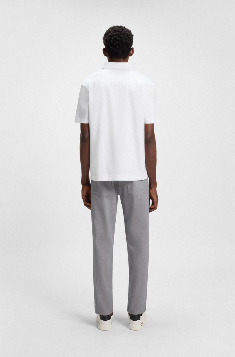 MERCERIZED-COTTON POLO SHIRT WITH DOUBLE MONOGRAM 5