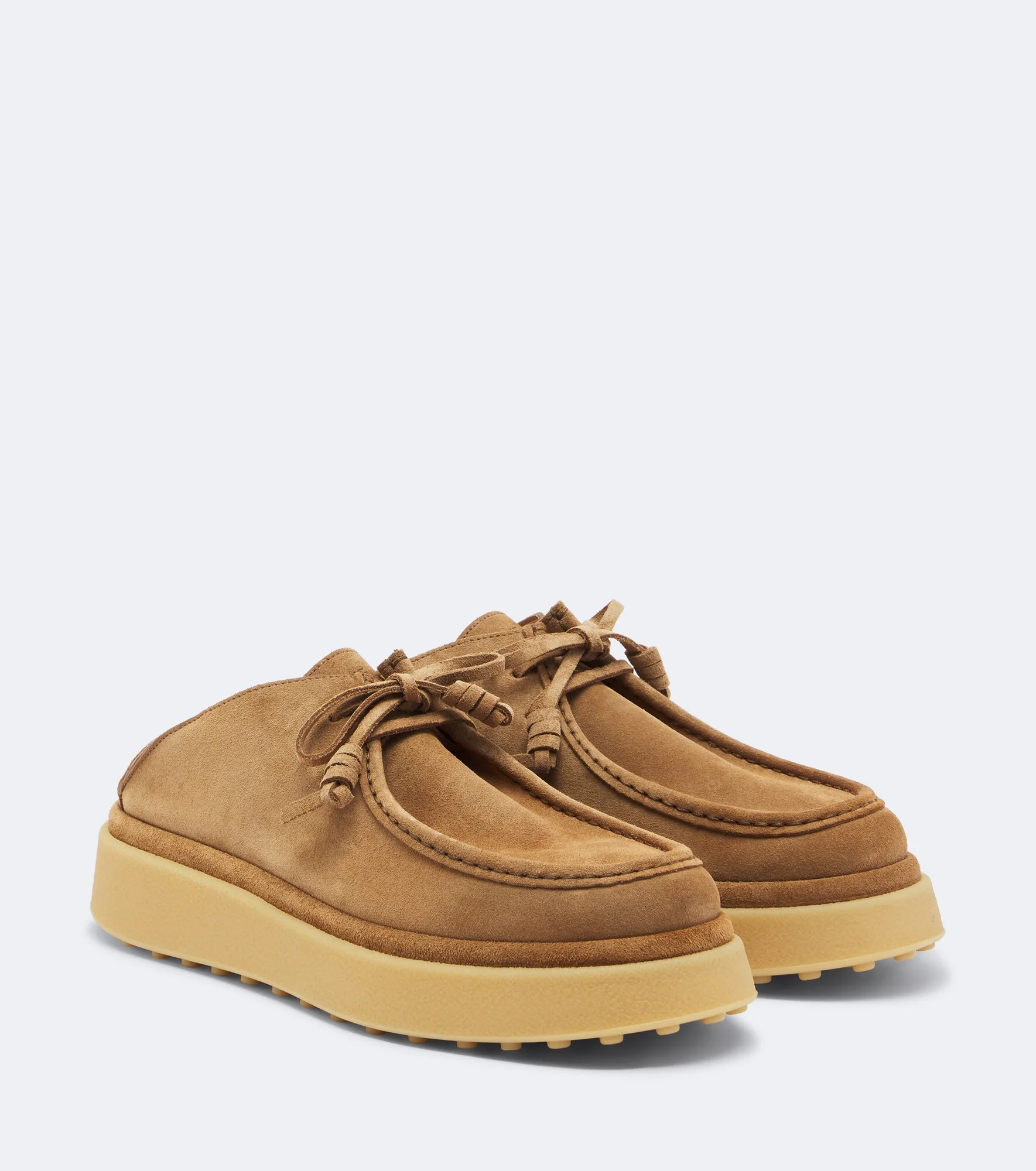 Suede platform mules - 1
