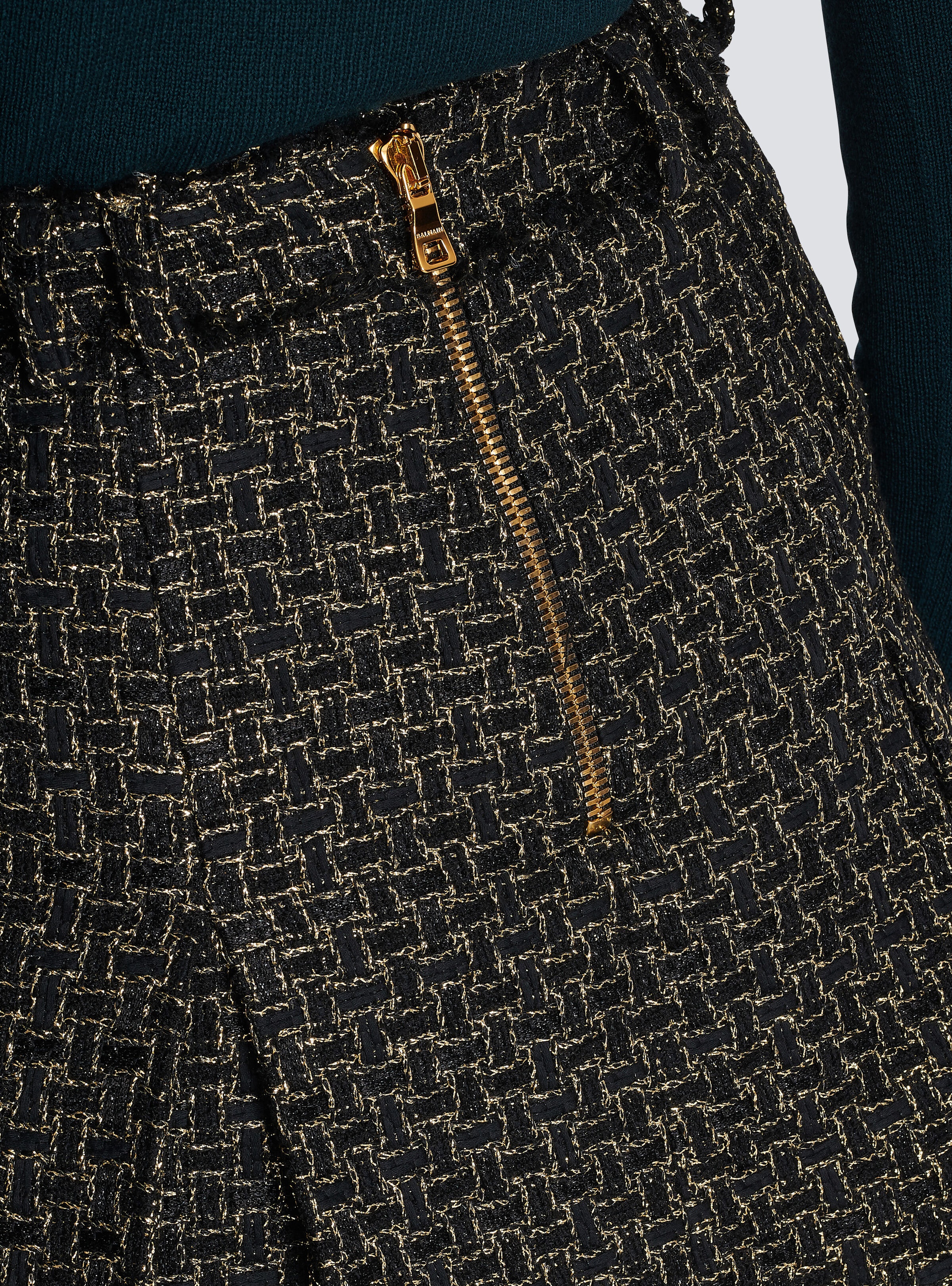 Lurex tweed pleated skirt - 6