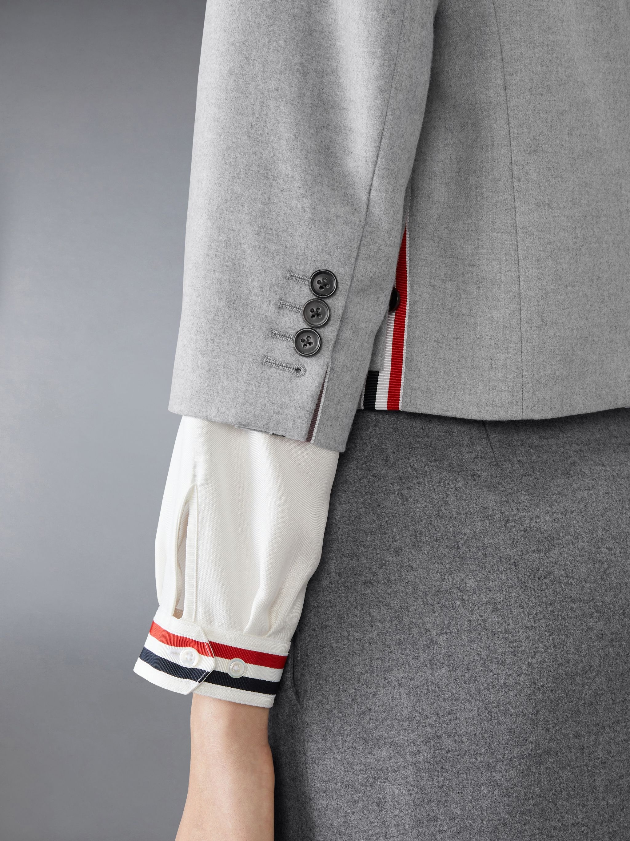 Wool Flannel Bow Cardigan Jacket - 5