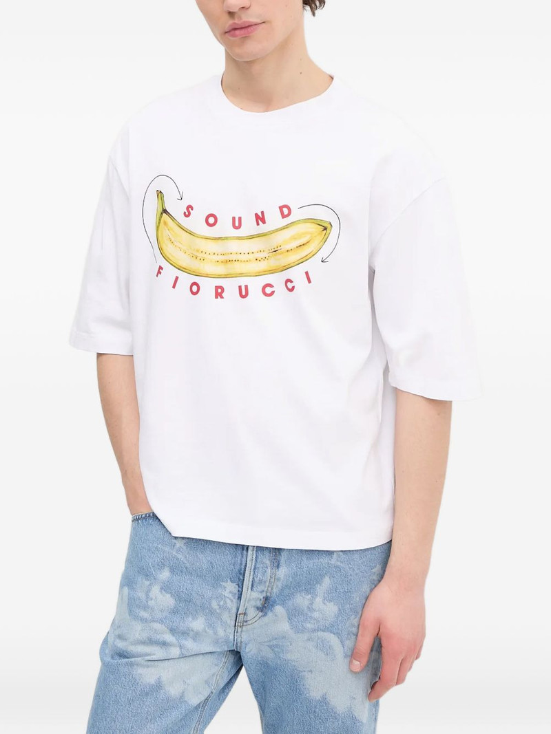 banana-print T-shirt 1