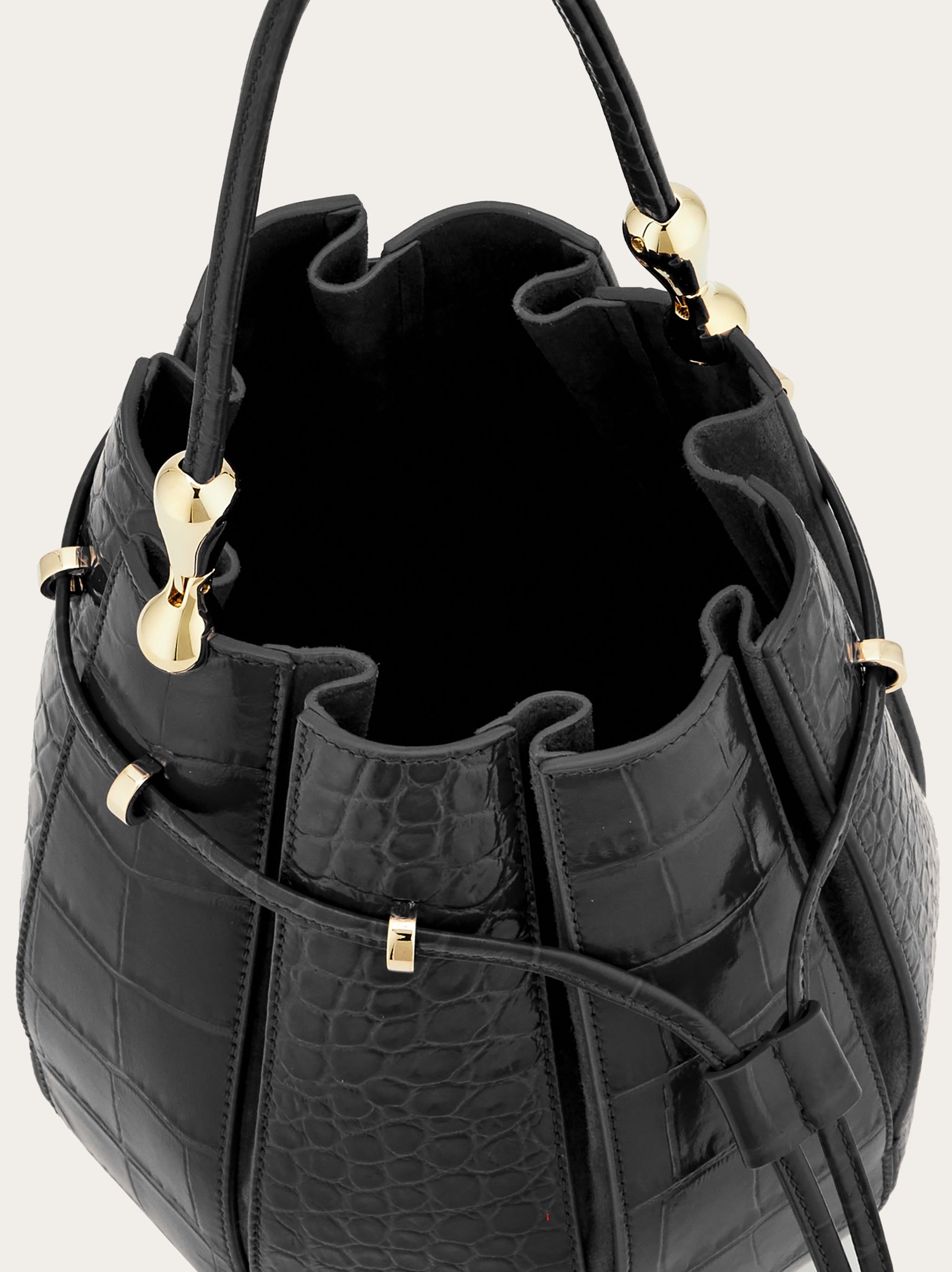 Bucket bag with inlays (M) - 5