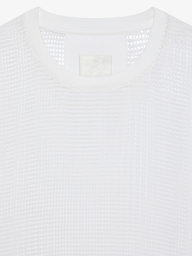 Givenchy OVERSIZED SLEEVELESS T-SHIRT IN MESH outlook