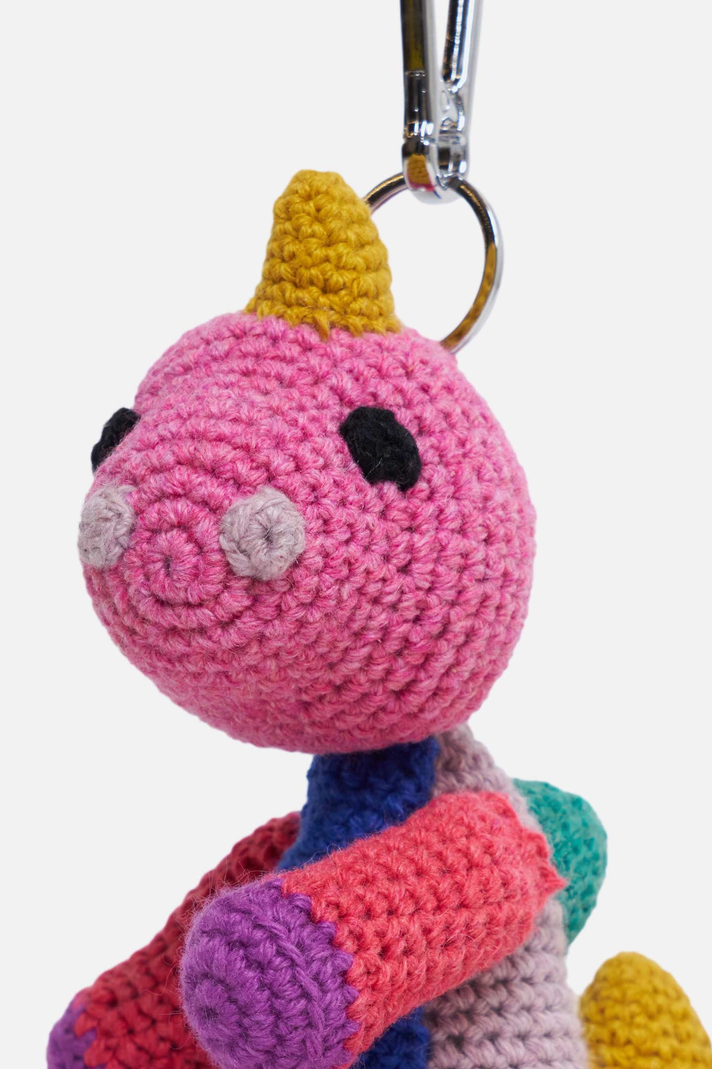 CROCHET DINOSAUR KEYCHAIN CHARM - 2