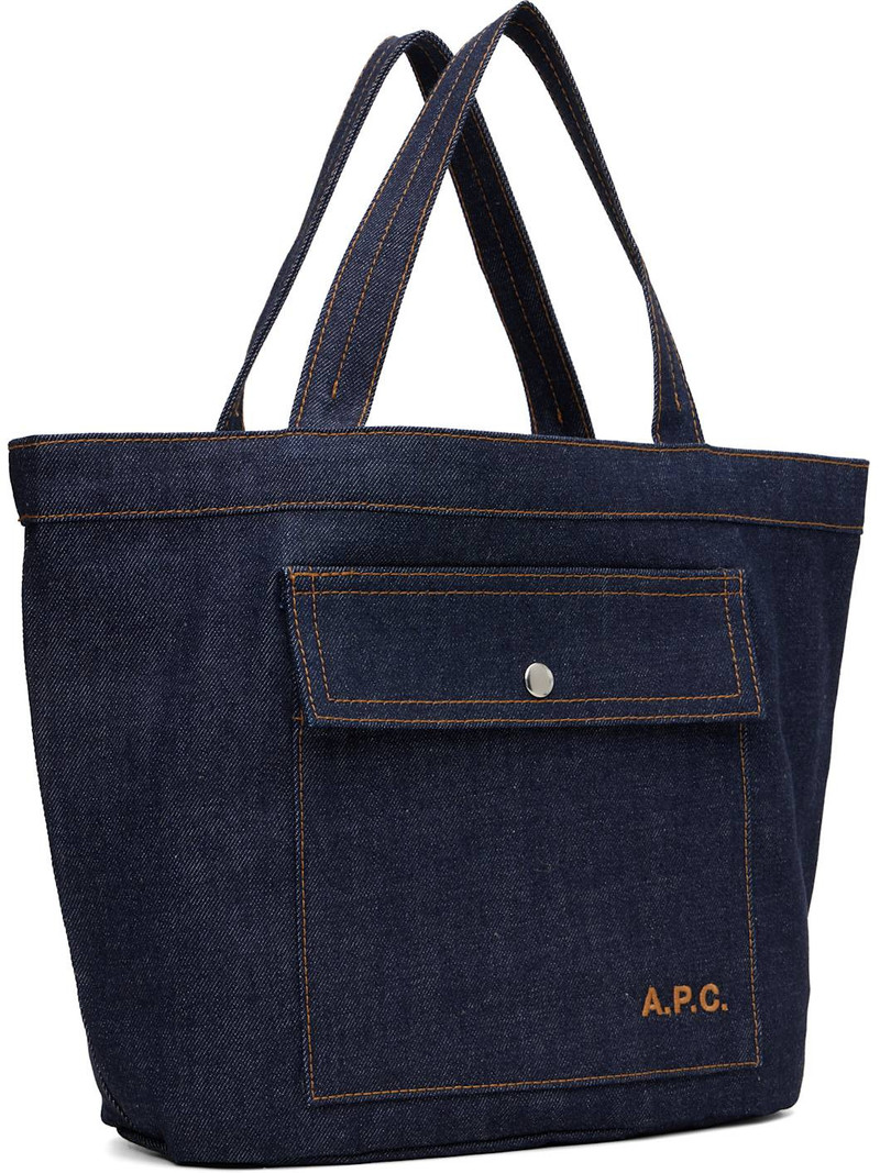 A.P.C. Navy Jade Tote outlook