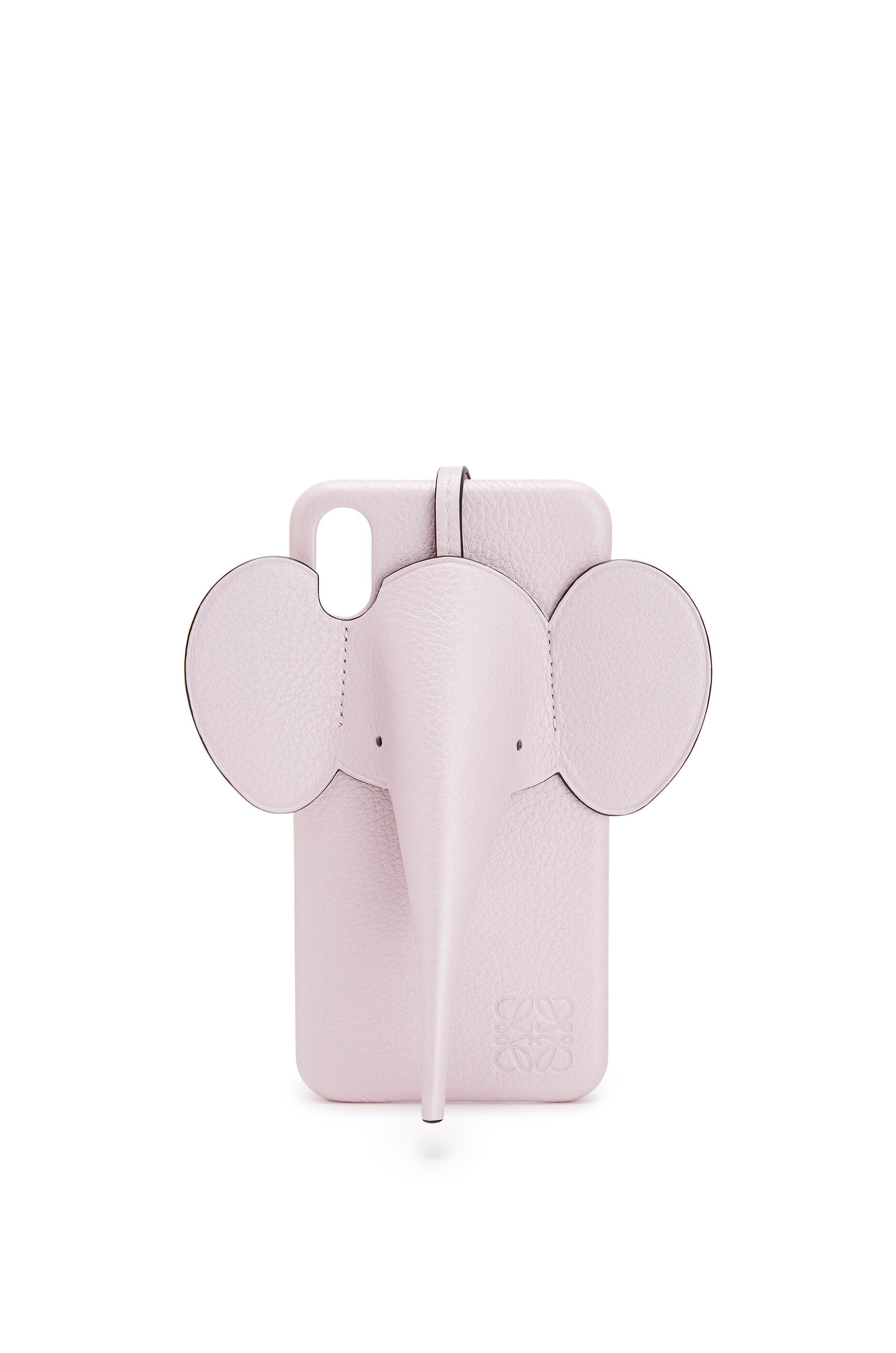 Elephant cover for iPhone XS Max in pearlized calfskin - 1