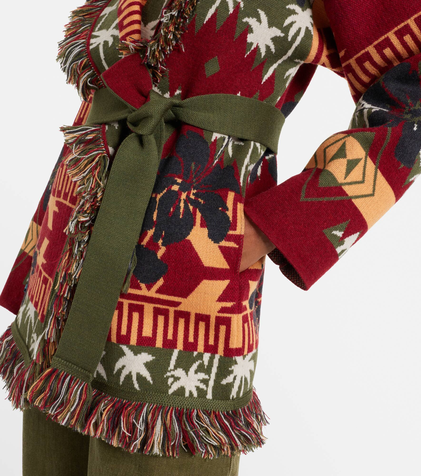 Hibiscus Bloom virgin wool cardigan - 5