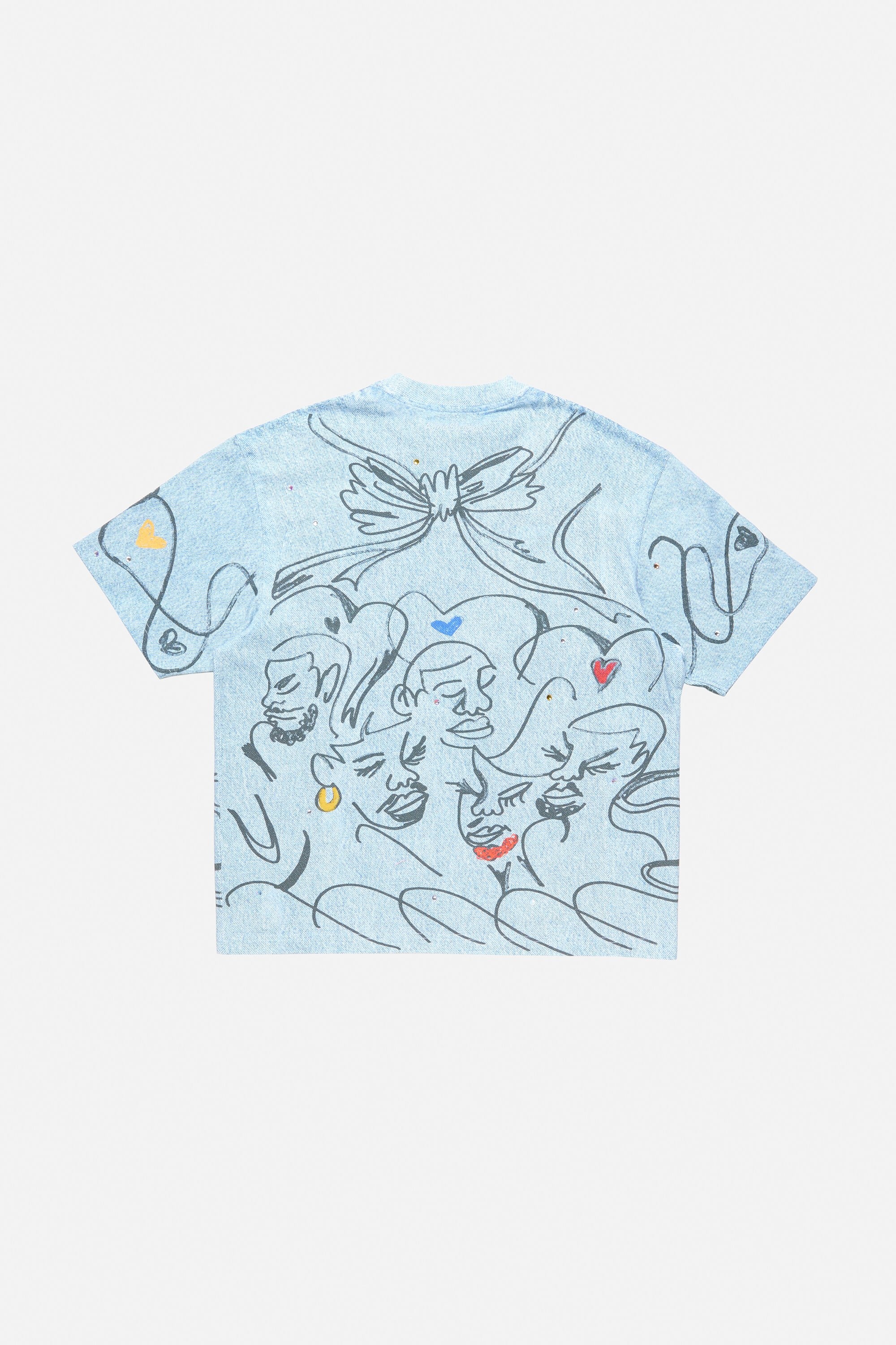 Printed t-shirt - Relaxed fit - Light blue - 2