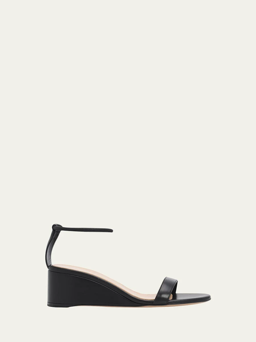 45mm Nappa Leather Wedge Sandals - 1