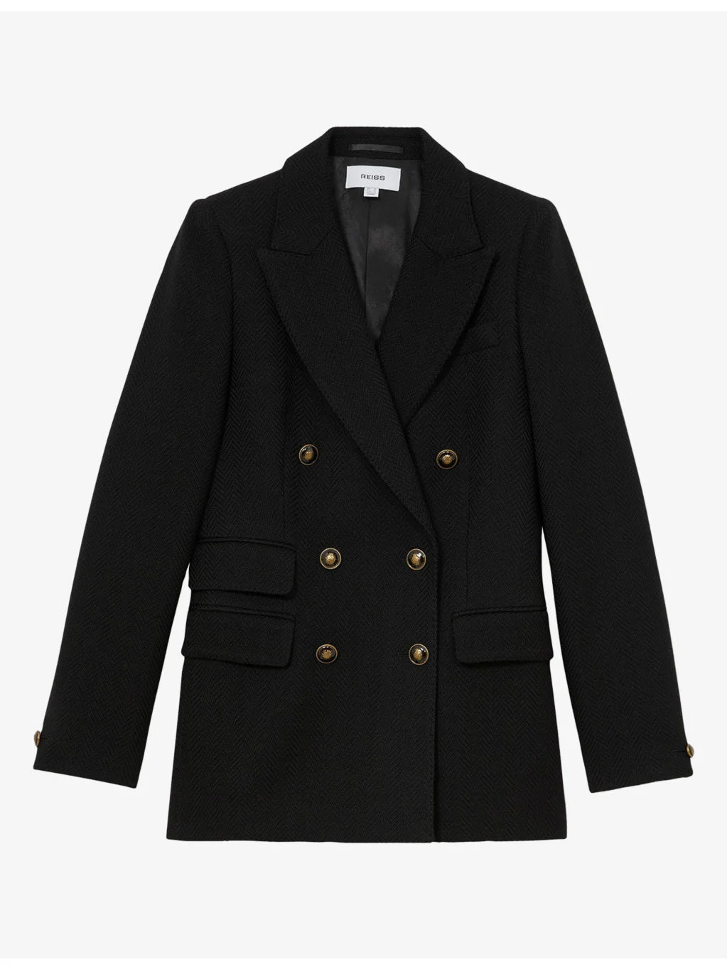 Lauryn Peak-Lapel Wool-Blend Twill Blazer - 1