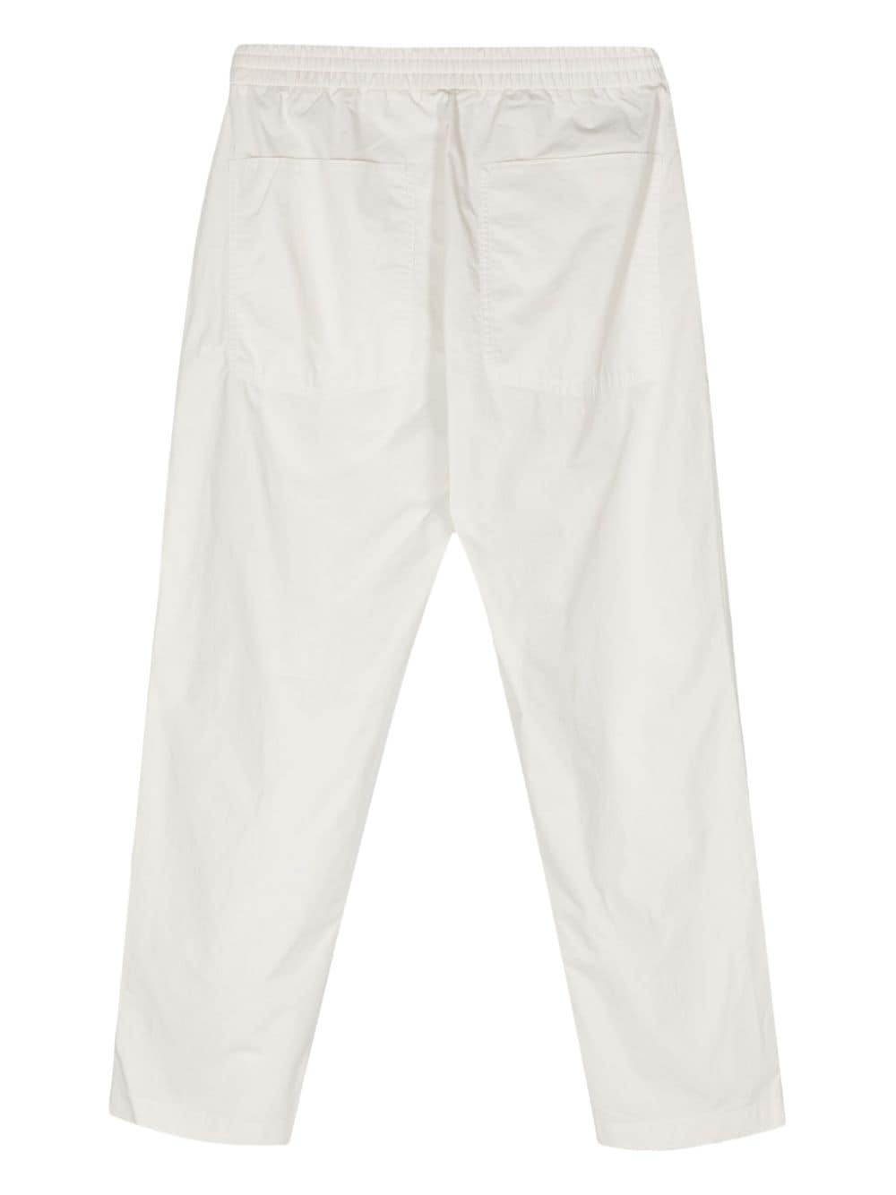 elasticated-waist tapered trousers - 2