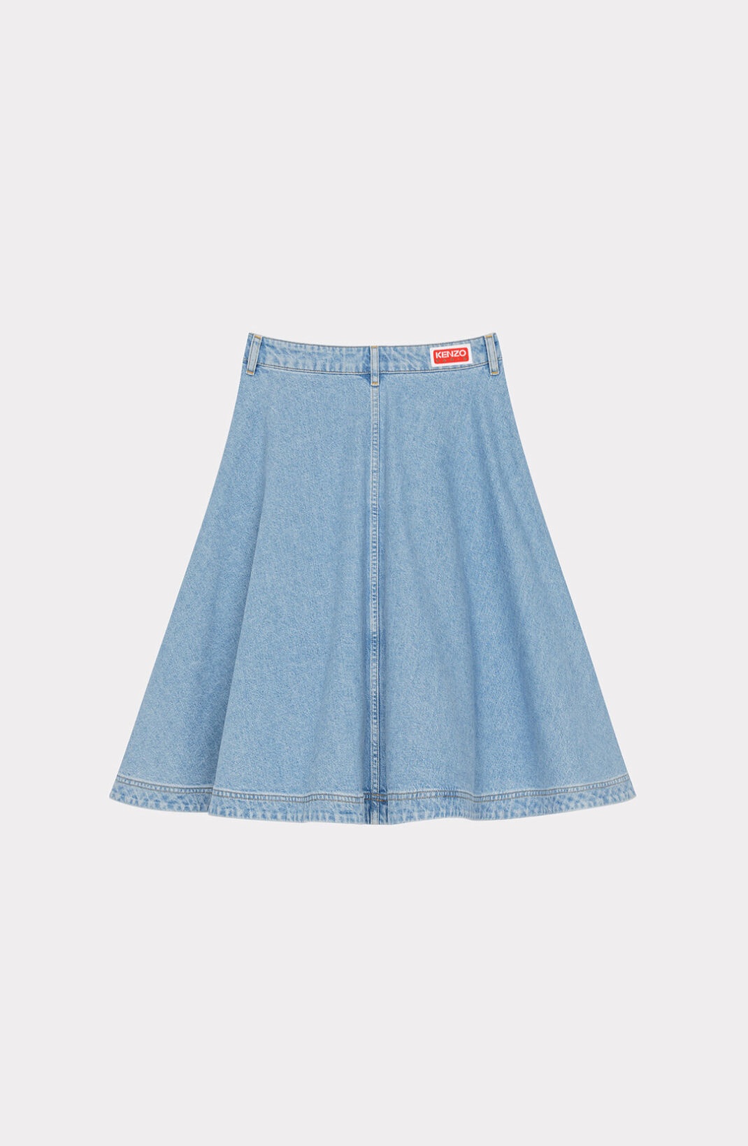 Flared denim skirt - 6