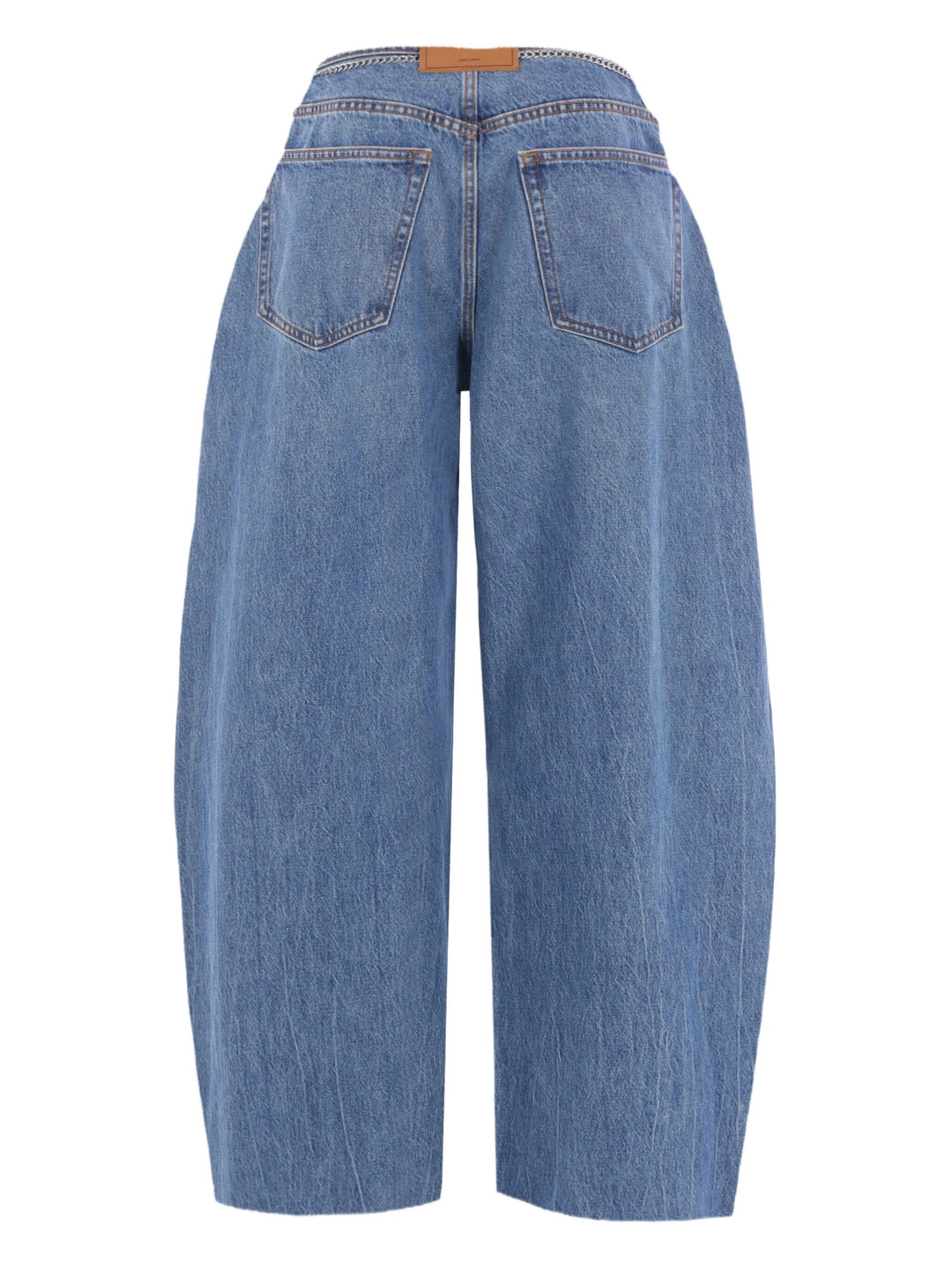 Oversized Pleated Jeans - 2