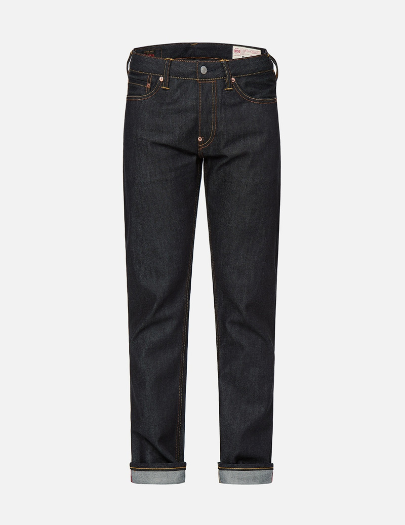 RED BRUSHSTROKE DAICOCK SLIM STRAIGHT FIT JEANS #2010 1