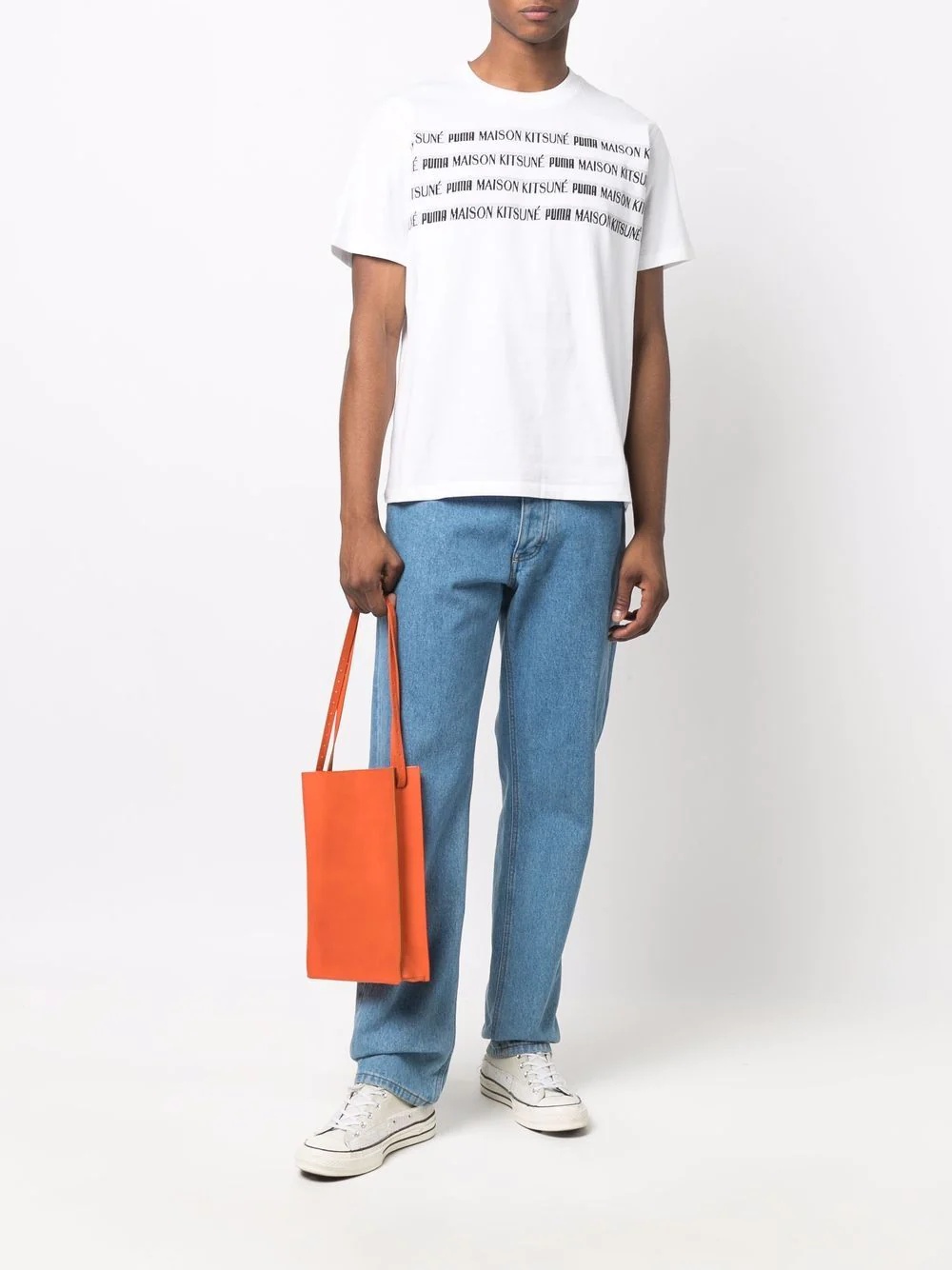 x Maison Kitsuné logo print T-shirt - 2